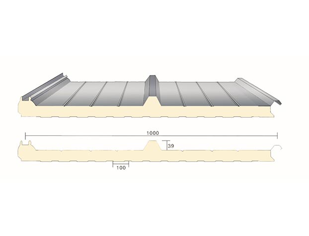 PNS brand PU sandwich roof panels with hidden nail