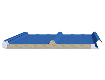 Rockwool Sandwich Roof Panel with PU/PIR double side seal